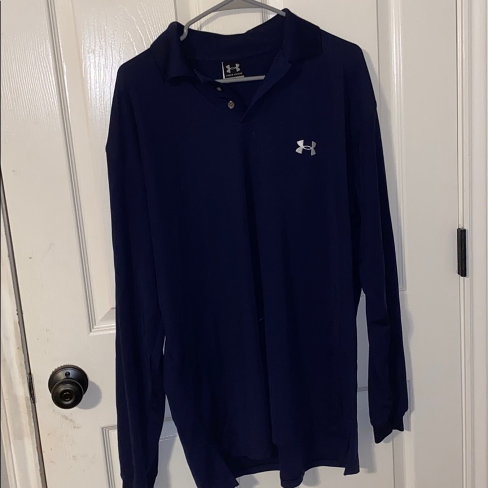 men’s long sleeve under armour polo